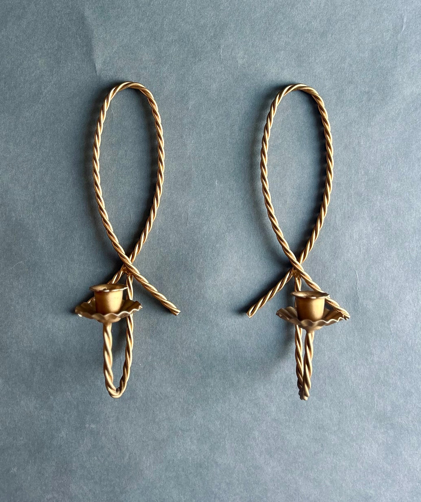 Pair of metal rope taper holders