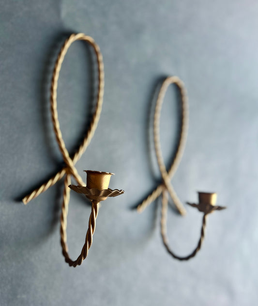 Pair of metal rope taper holders