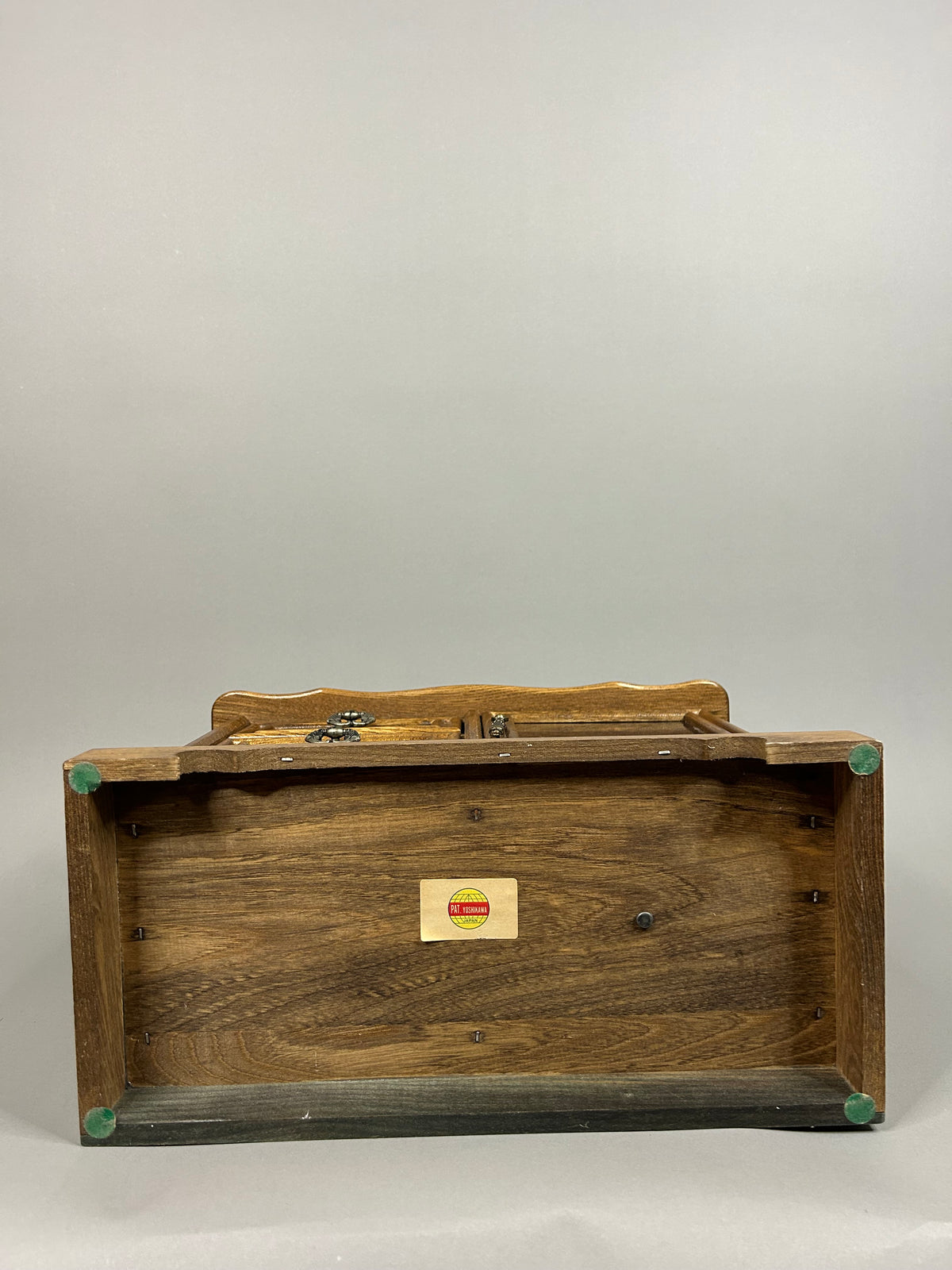 Wooden music box jewelry case