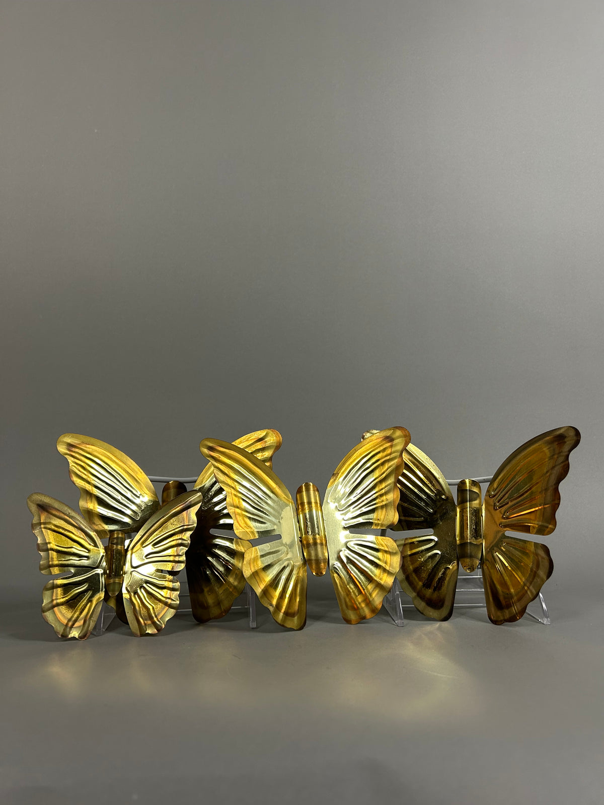 Gold tone butterfly set