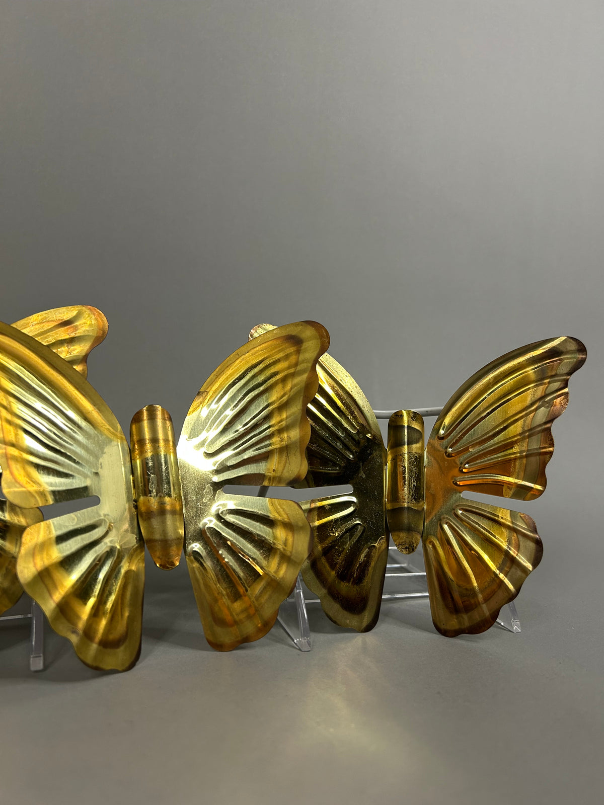 Gold tone butterfly set