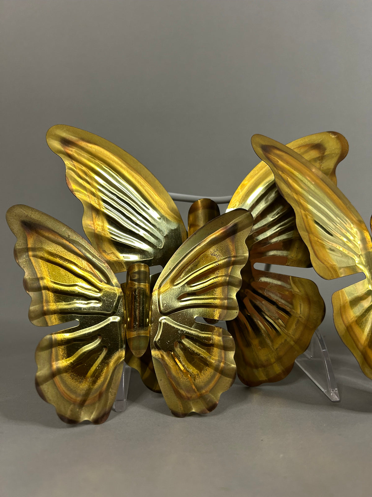 Gold tone butterfly set