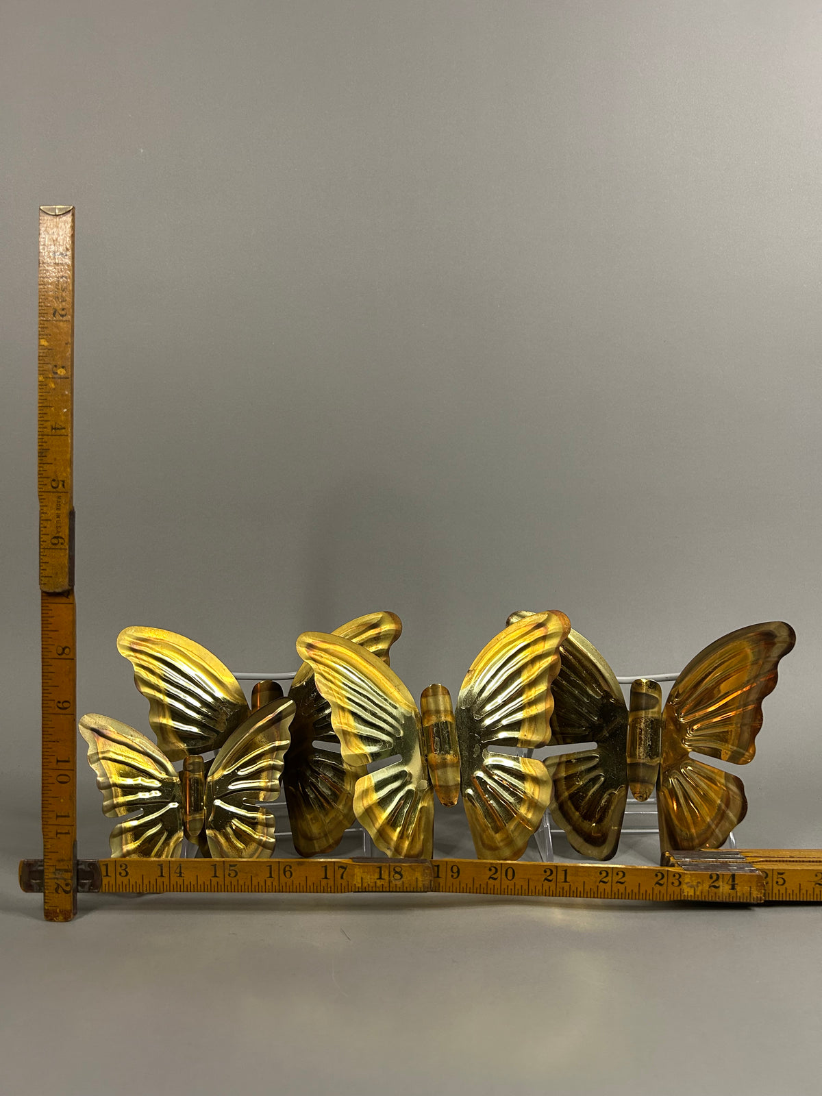 Gold tone butterfly set