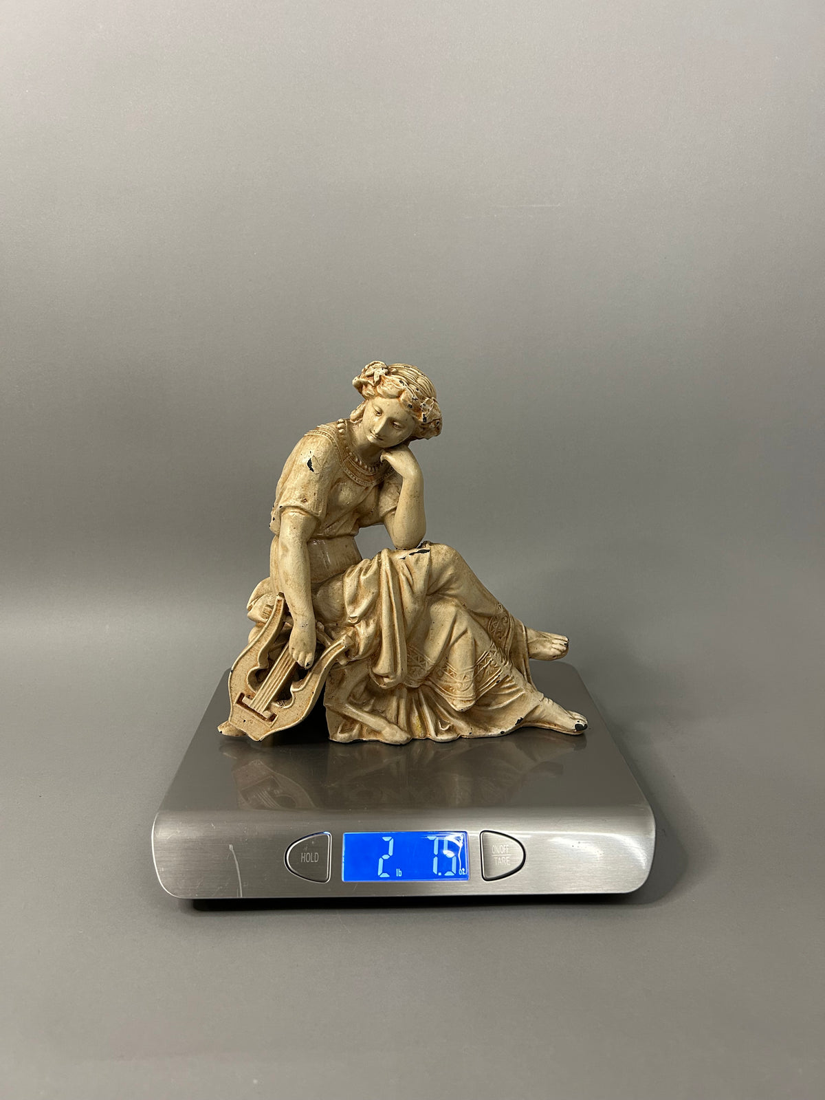 Art Nouveau goddess metal statue