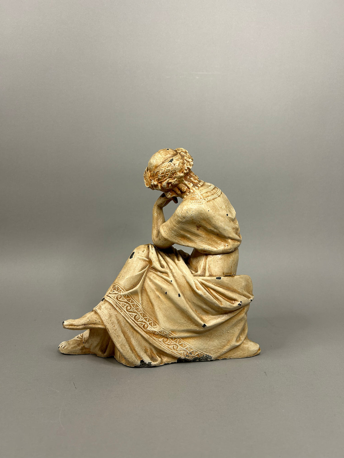 Art Nouveau goddess metal statue