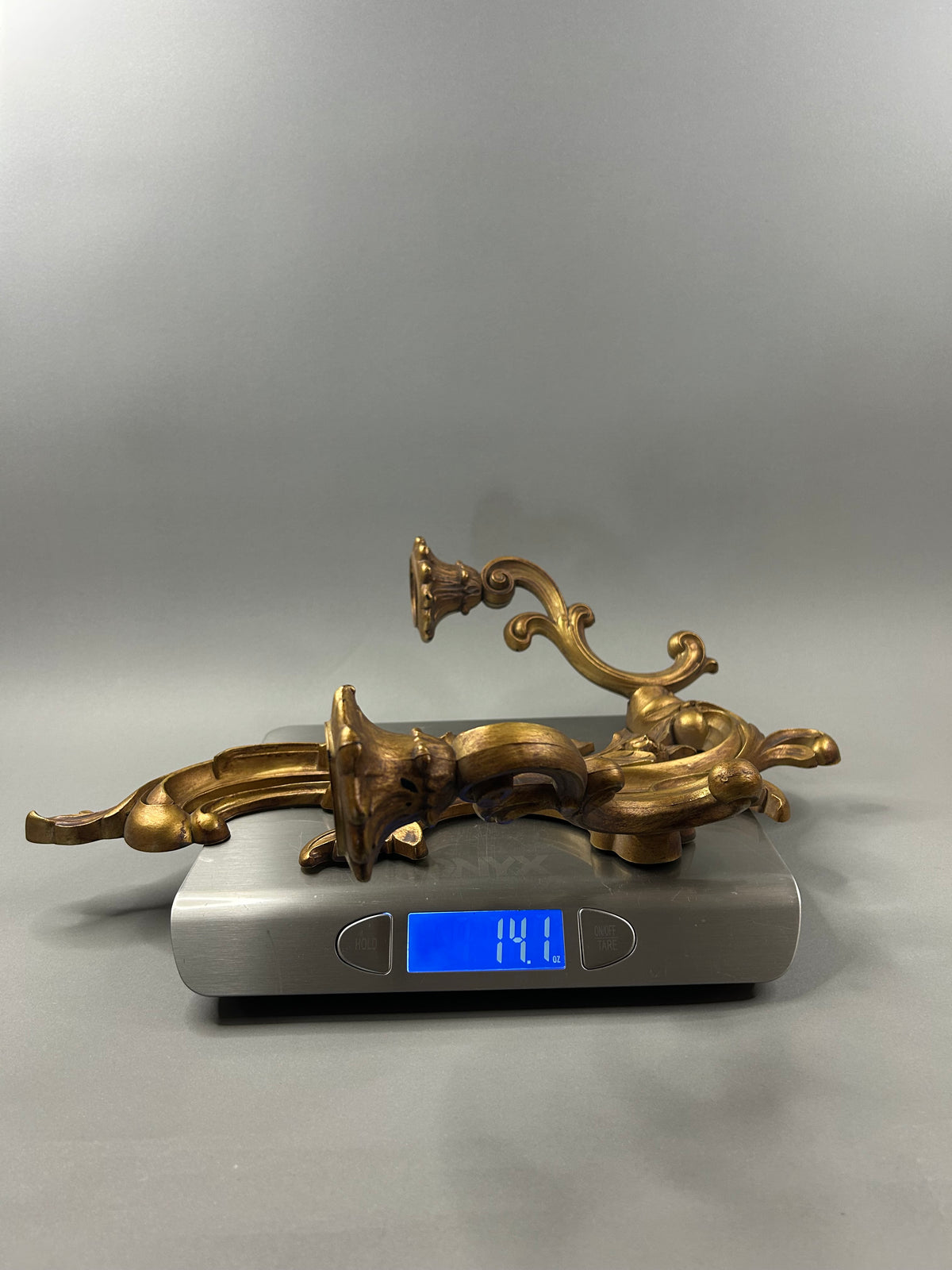 Syroco double arm candle sconce