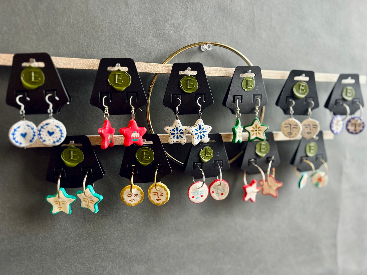 Clay earrings