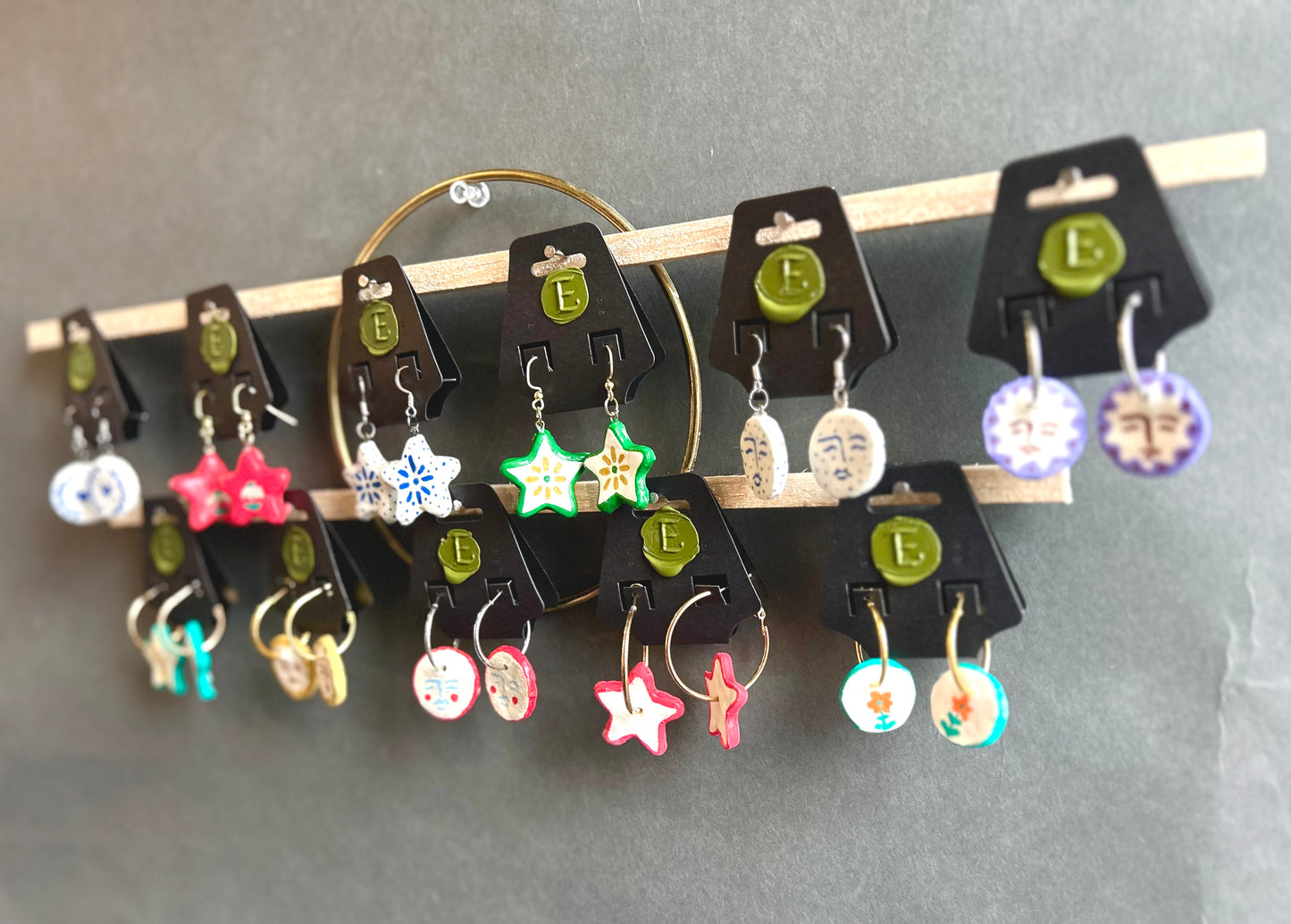 Clay earrings
