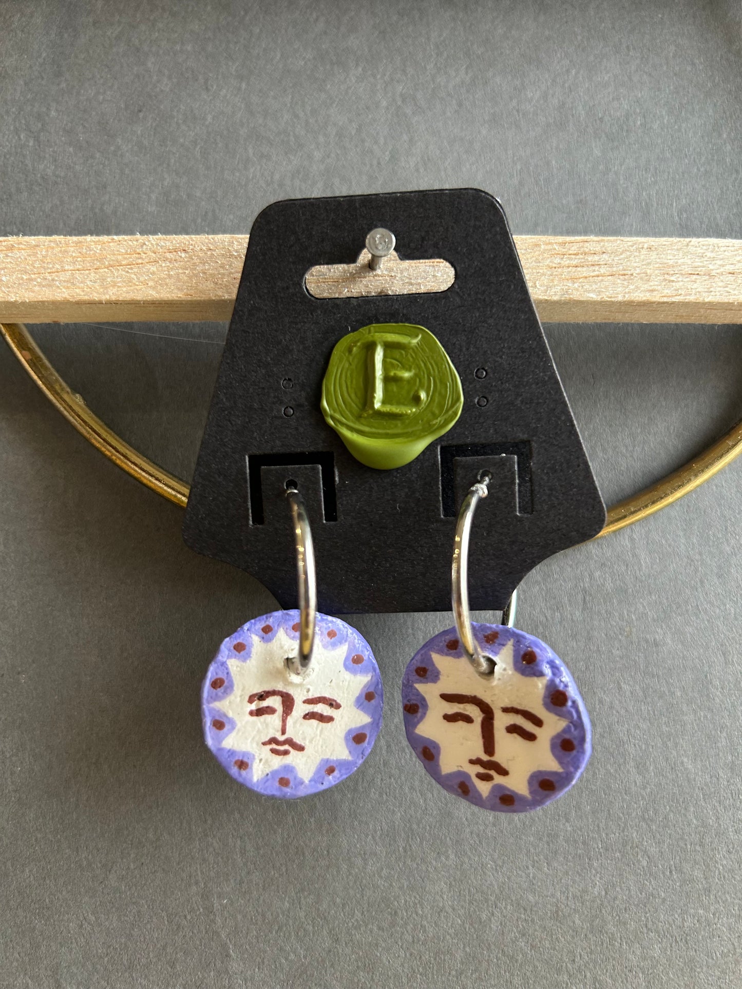 Clay earrings