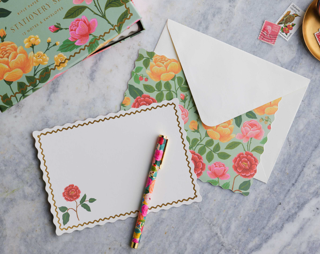 Roses Social Stationary Set