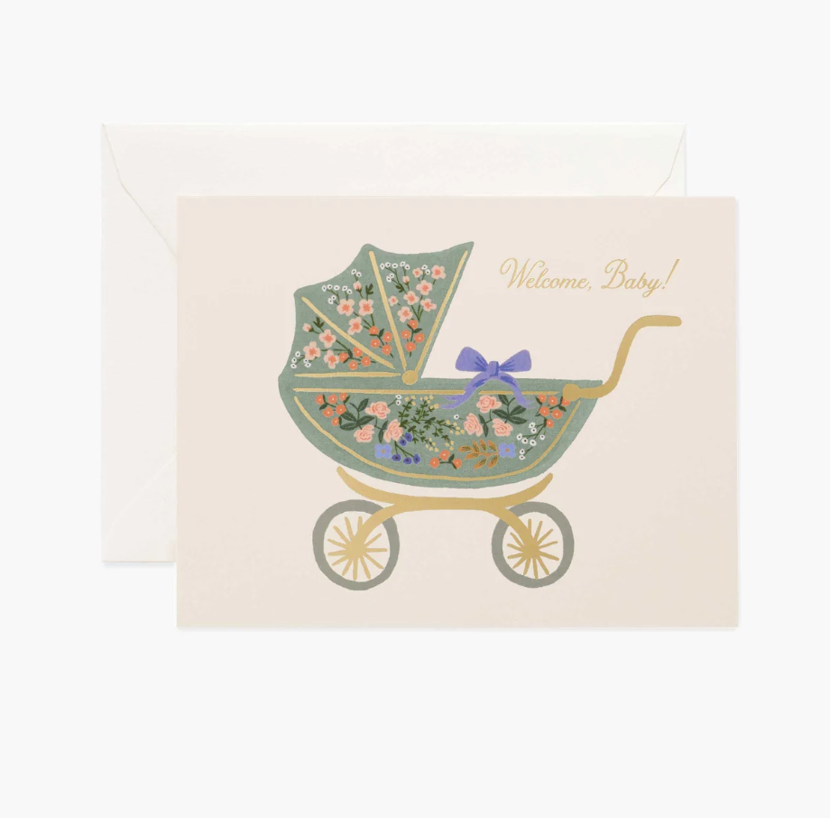 Floral Pram Card