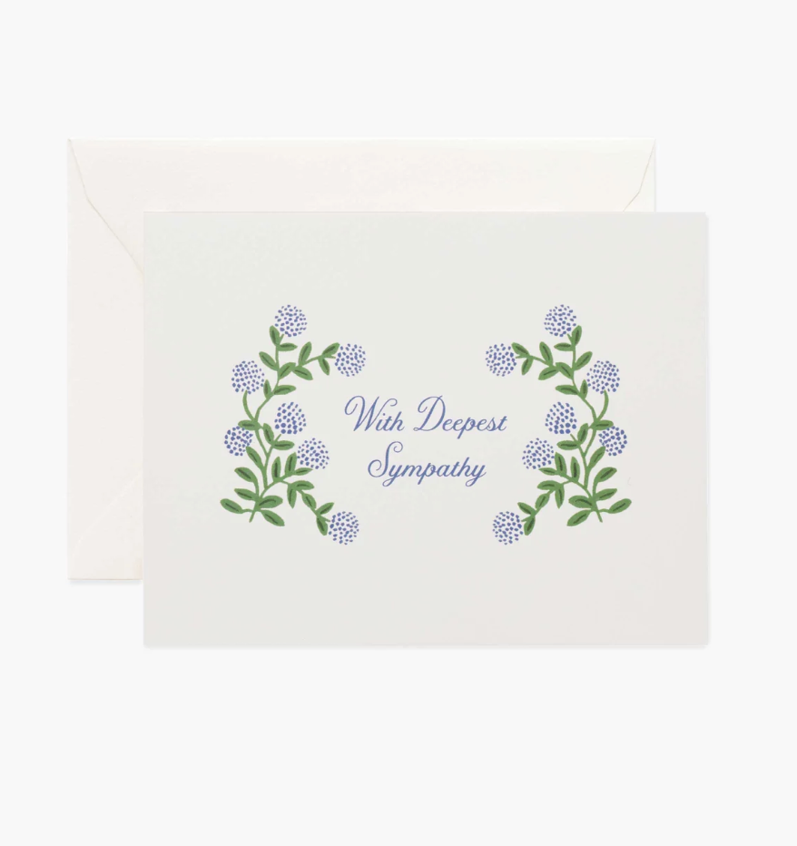 Hydrangea Sympathy Card