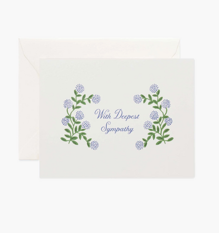 Hydrangea Sympathy Card