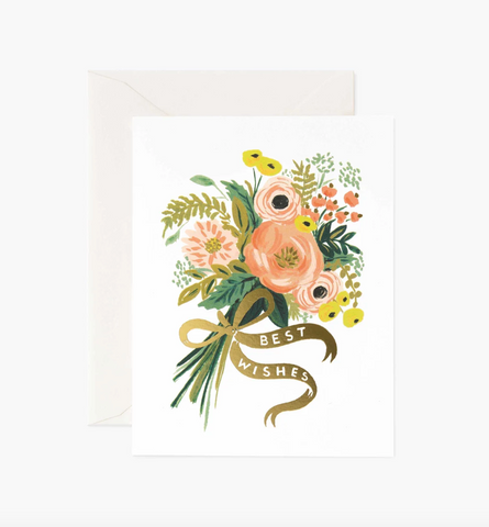 Best Wishes Bouquet Greeting Card