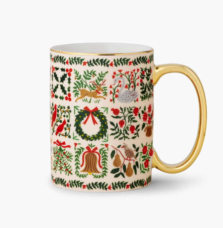 Holiday Porcelain Mug - Christmastide