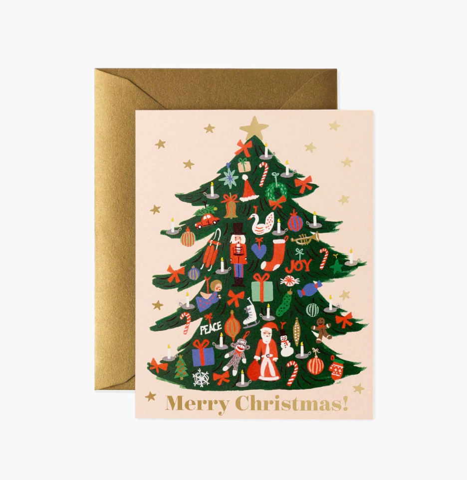 Trimmed Tree Christmas Card Box Set