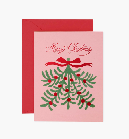 Merry Christmas Mistletoe Card