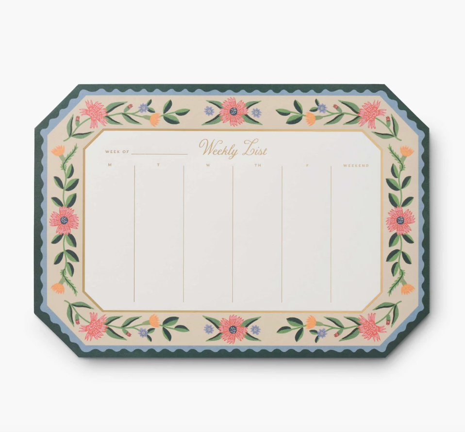 Aster Weekly Desk Pad