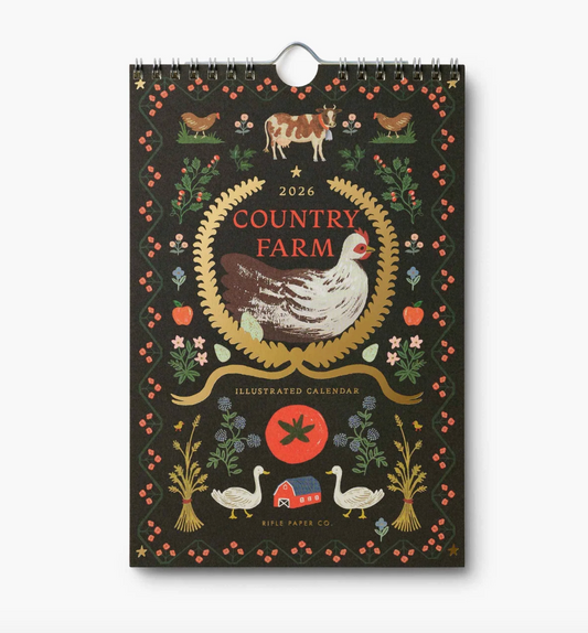 2026 Country Farm Kitchen Calendar (6x9)