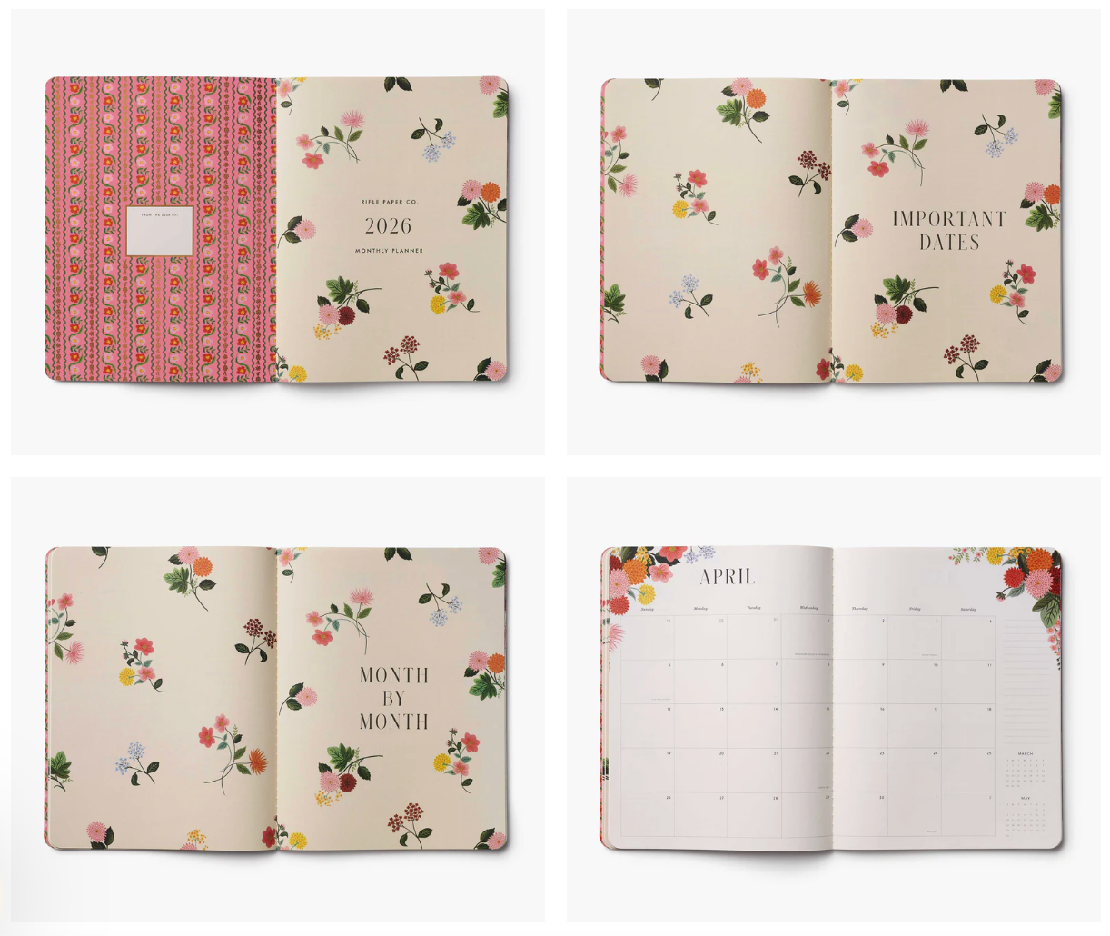 2026 Dahlia 12-Month Appointment Notebook