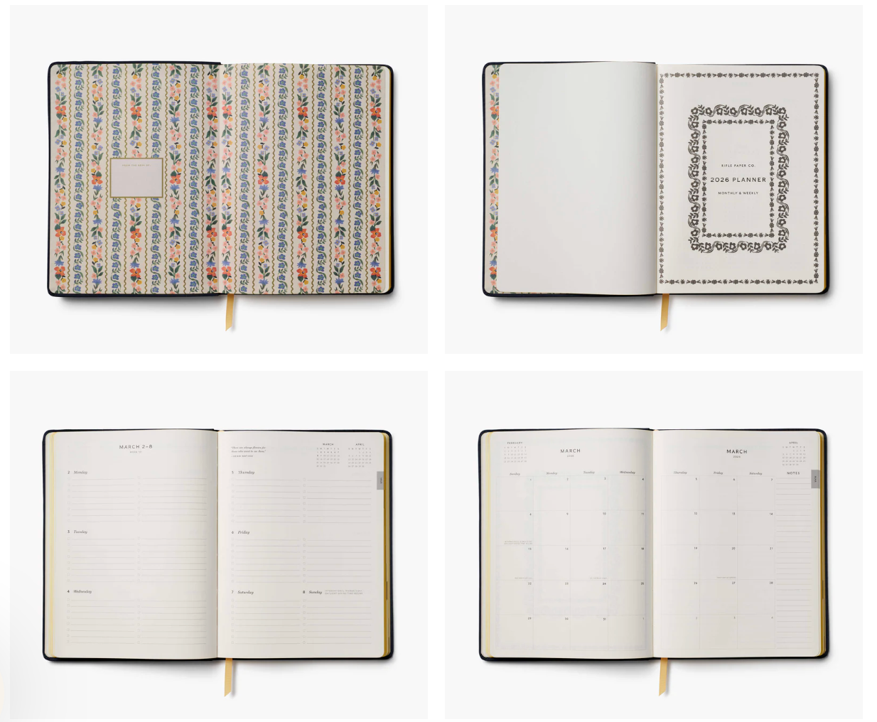 2026 Wildwood 12-Month Embroidered Bookbound Planner