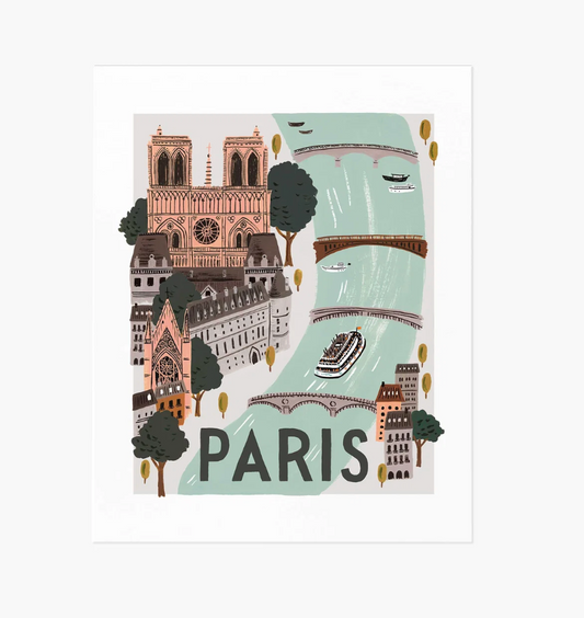 Paris World Traveler Art Print