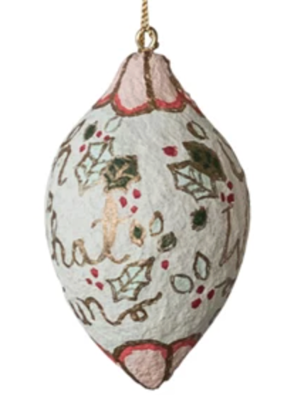 Hand painted Paper Mache Ornament