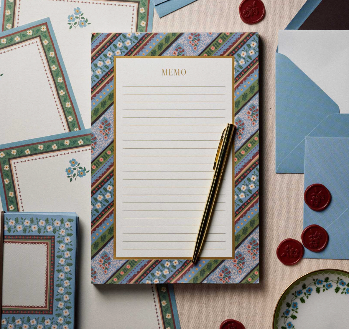 Paisley Large Memo Notepad