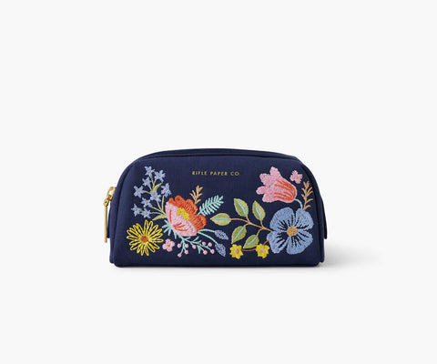 Bramble Embroidered Small Pouch