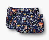 Bramble Zippered Pouch Set