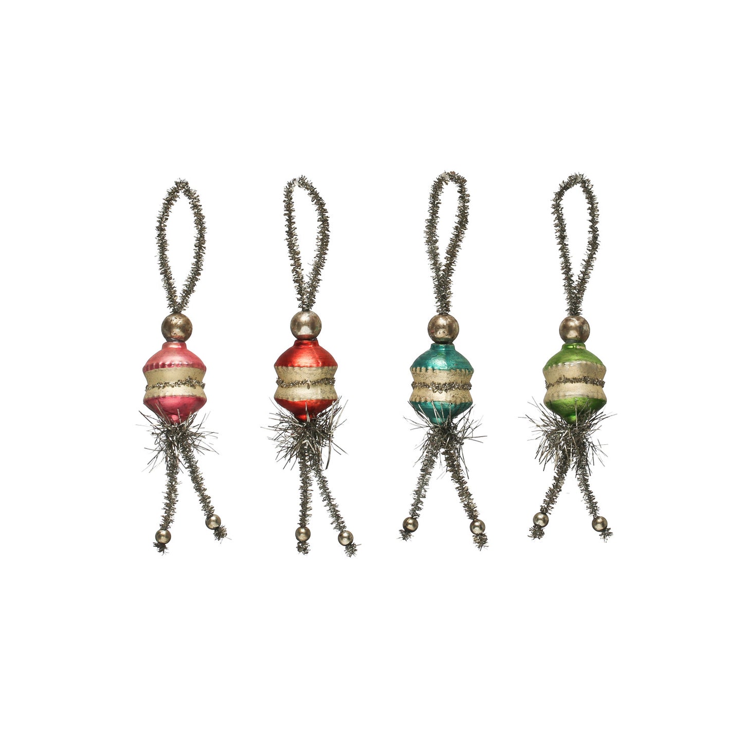 Vintage glass ornaments