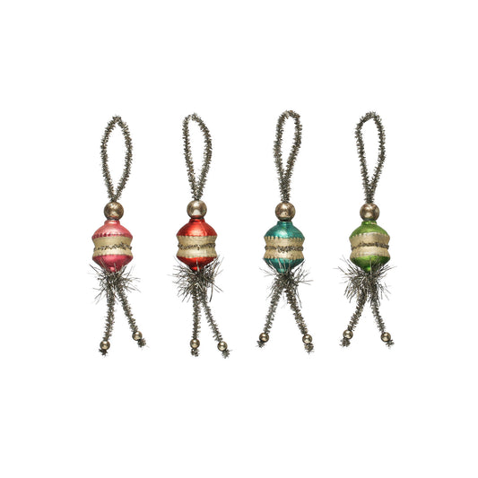 Vintage glass ornaments