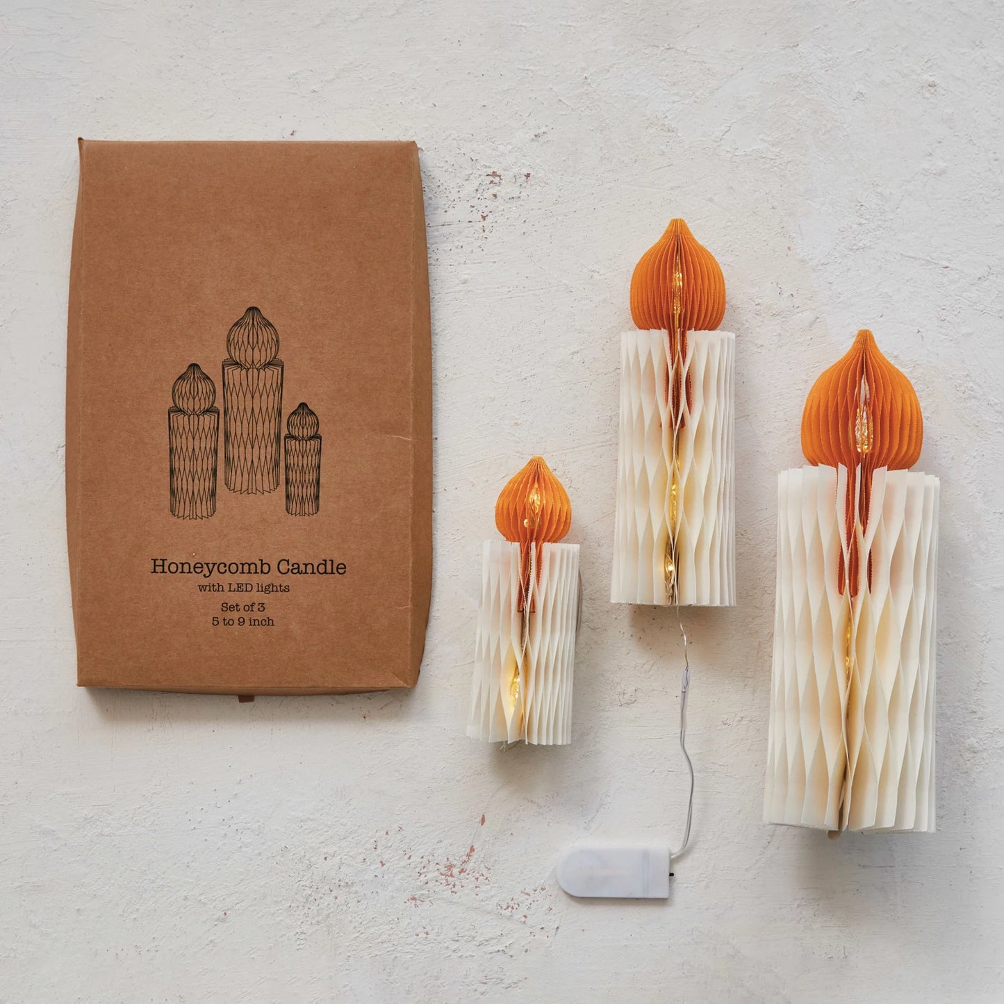 Vintage Style Paper Folding Candles