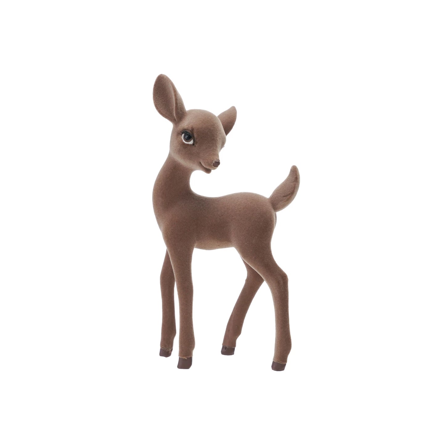 Flocked Holiday Fawn
