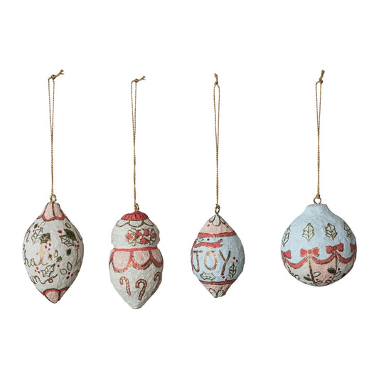 Hand painted Paper Mache Ornament