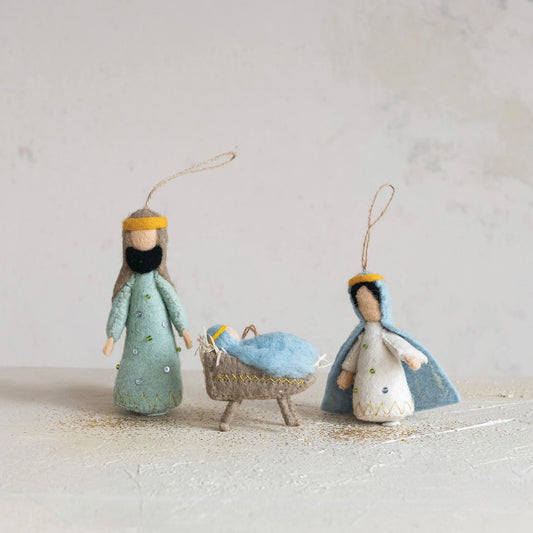 Holy Family Ornament Set