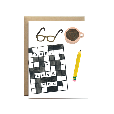 Dad Crossword Card