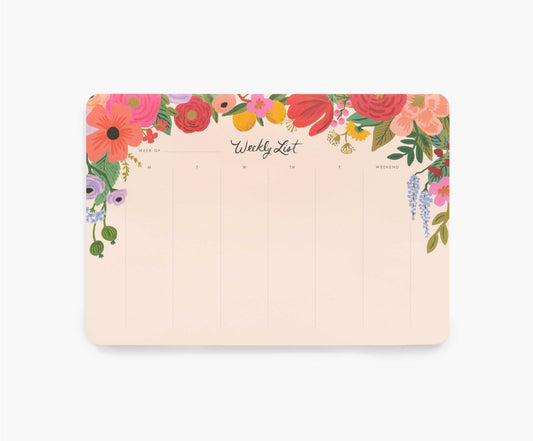Garden Party Weekly Desk Pad