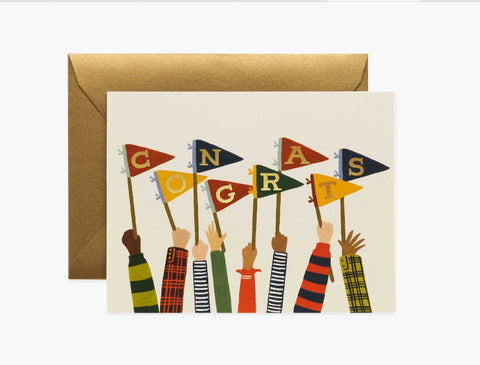 Congrats Pennants Card