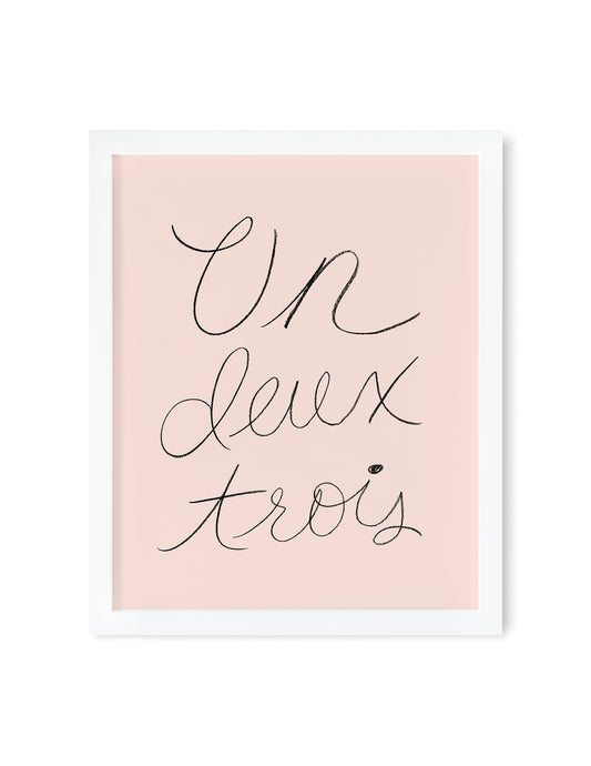 Un Deux Trois Print 8x10
