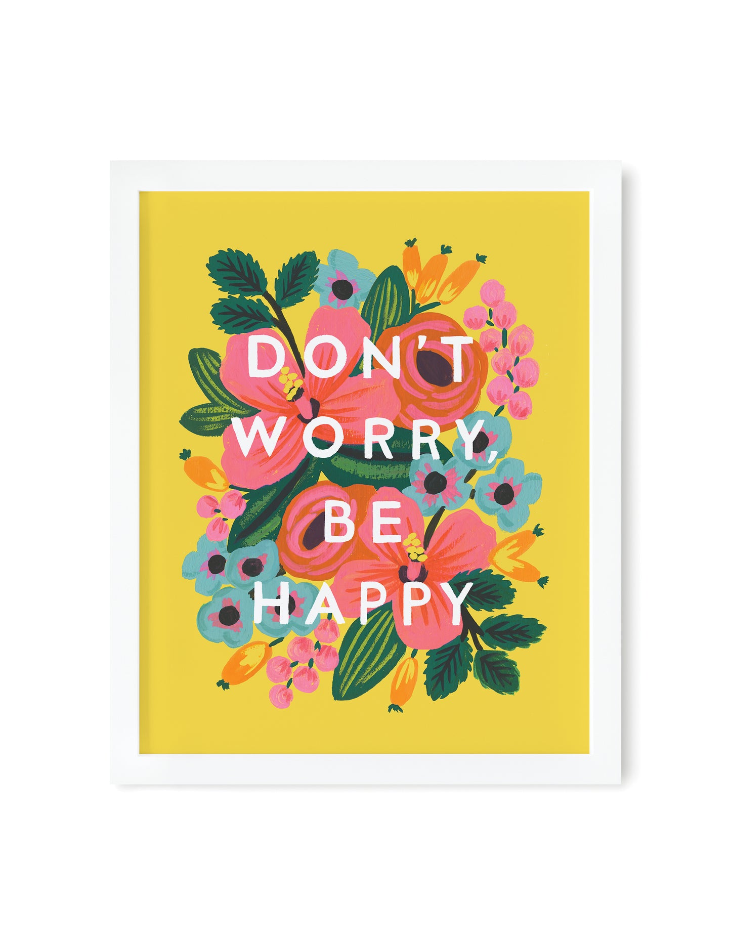 Don’t Worry Be Happy Art Print 8x10