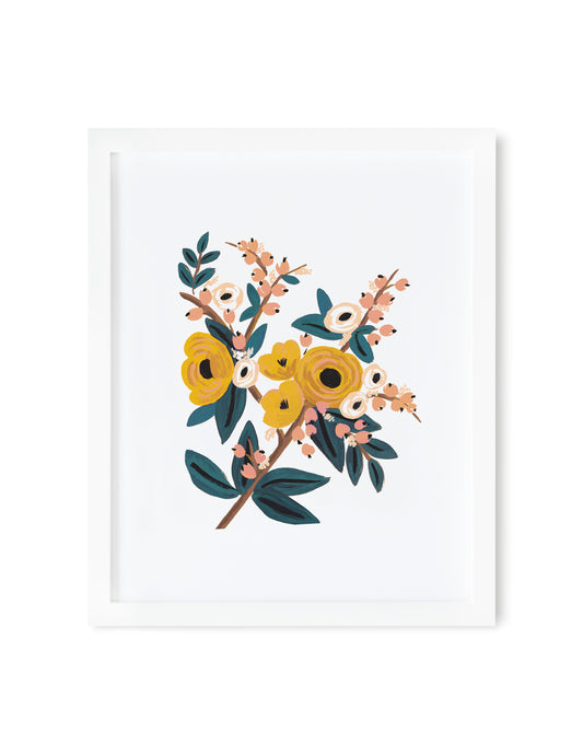 Marigold Botanical Art Print 8x10