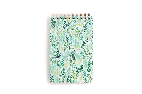 Large Mint Meadow Spiral Notebook