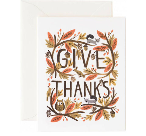 Thankful Forest Card