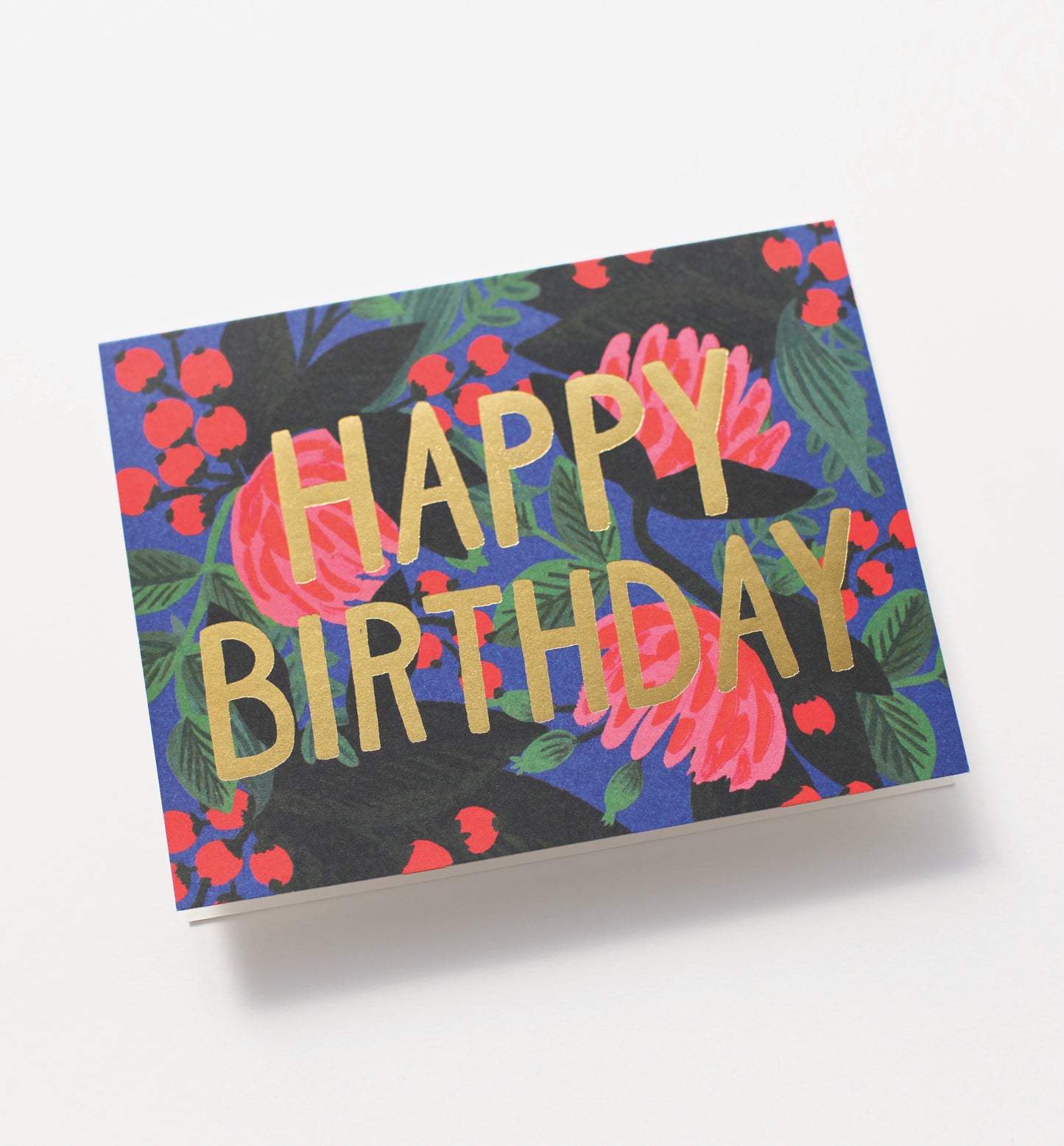 Floral Foil Birthday Card