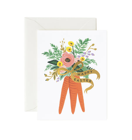 Carrot Bouquet Easter Card