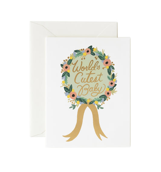 World’s Cutest Baby Award Card