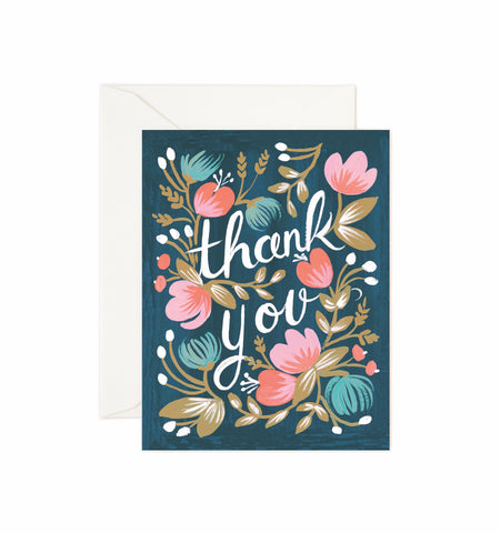 Midnight Garden Thank You Card