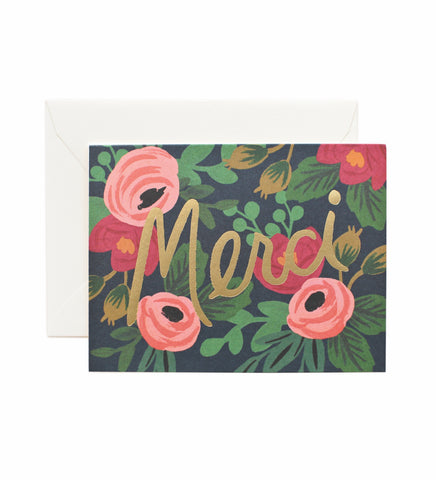 Rosa Merci Thank You Card