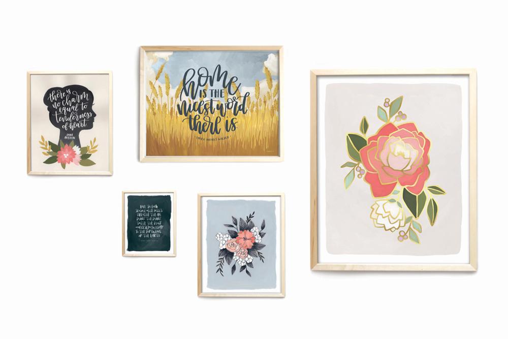 Seasons Quote Art Print